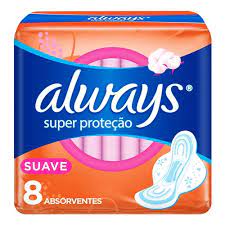 ABS ALWAYS DIA SUPER PROT C/8 C/ABAS SUAVE
