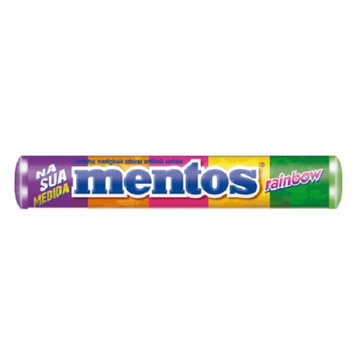 CONFEITO MENTOS STICK 37,5 / 38G RAINBOW