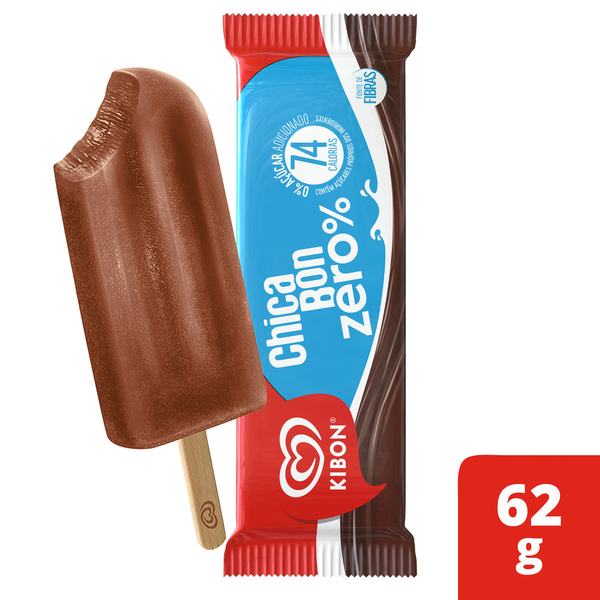 Sorvete KIBON Chicabon Zero Acucar 28X60ML/63G