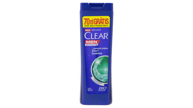 SH CLEAR MEN 400 ML 2 EM 1 LIMP DIA